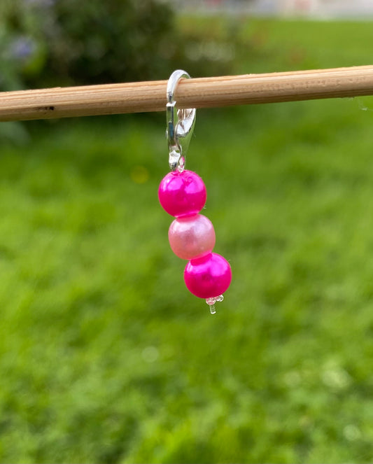 Pink Aura Bridle Charm