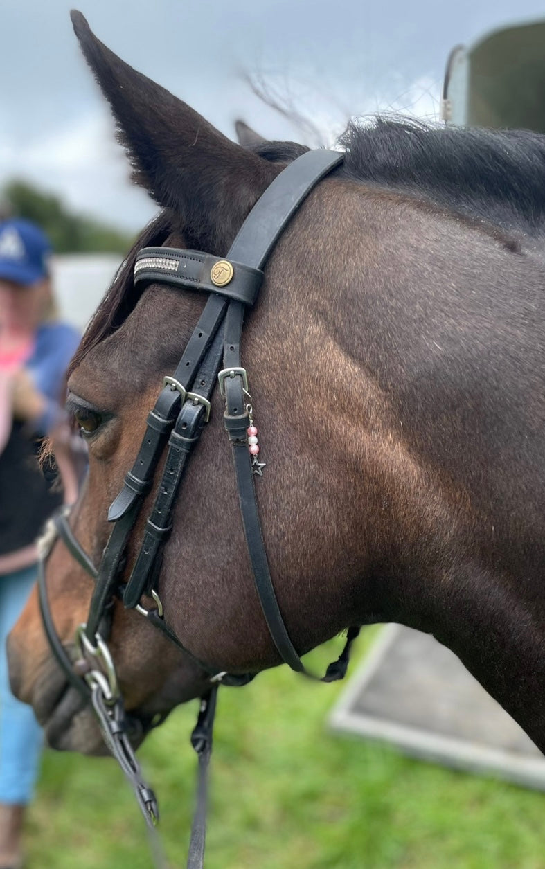Lunar Rose Bridle Charm
